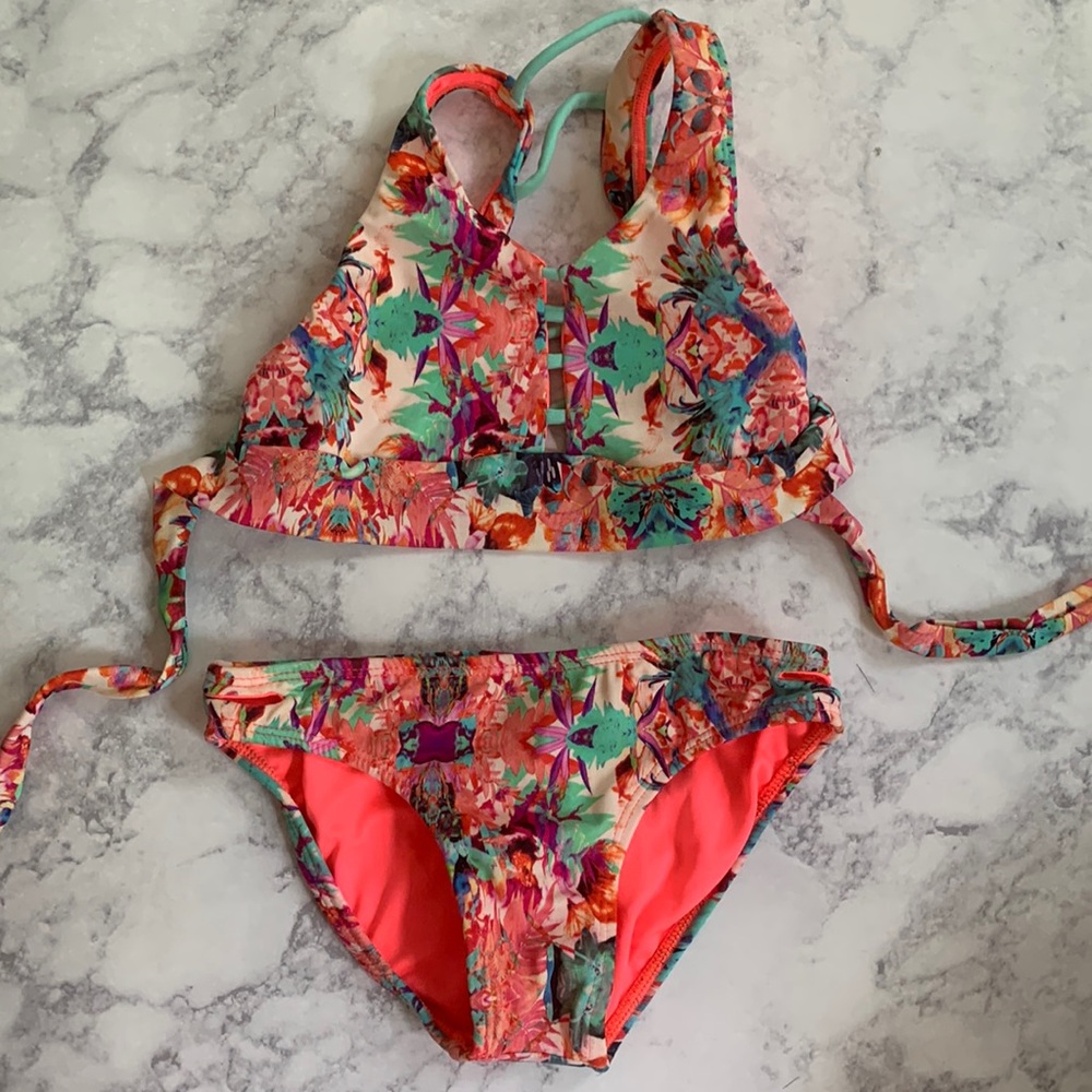 Little Peixoto Girls Tropical Print Bikini